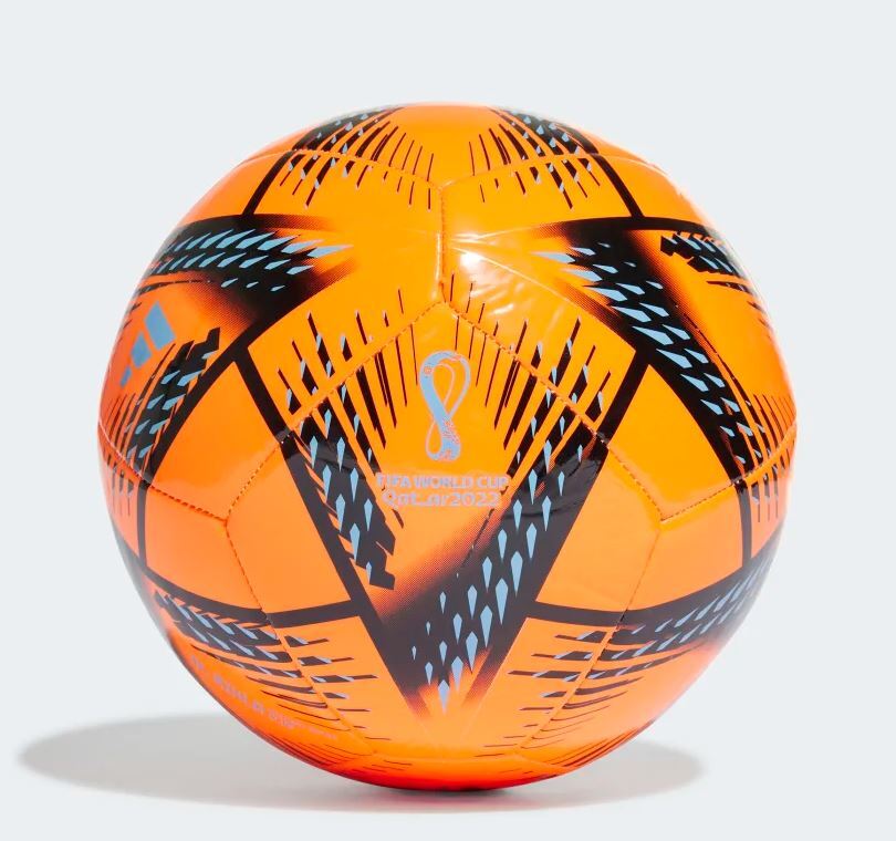 Adidas Al Rihla Club Soccer Ball Solar Orange