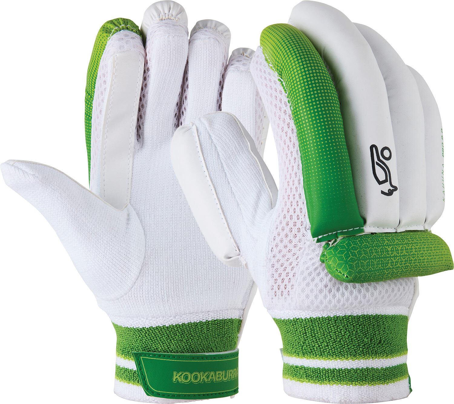 Kookaburra Kahuna Gloves Pro 9.0 Reliable Grip White Green