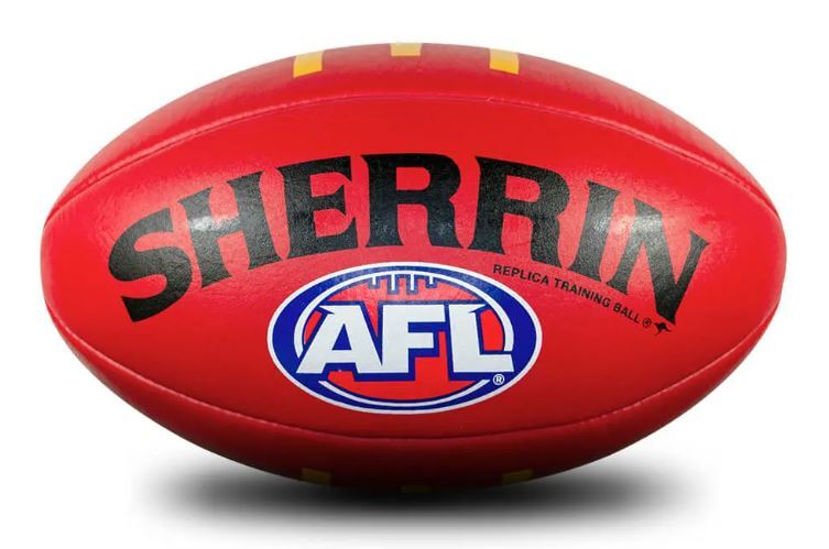 afl training ball on elastic