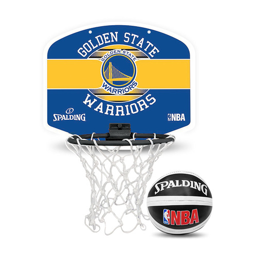 Spalding NBA Mini Backboard Golden State Warriors Set