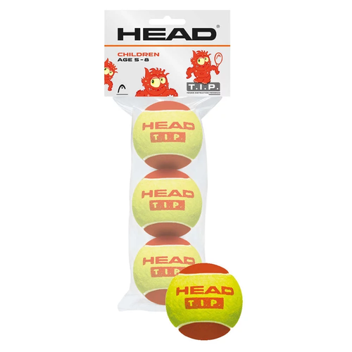 Head TIP Red Tennis Ball - 3 Ball Pack