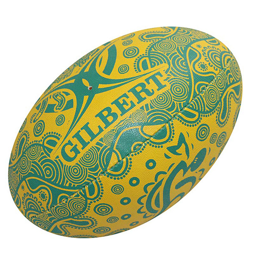 Gilbert Wallabies Indigenous Supporter Rugby Union Ball
