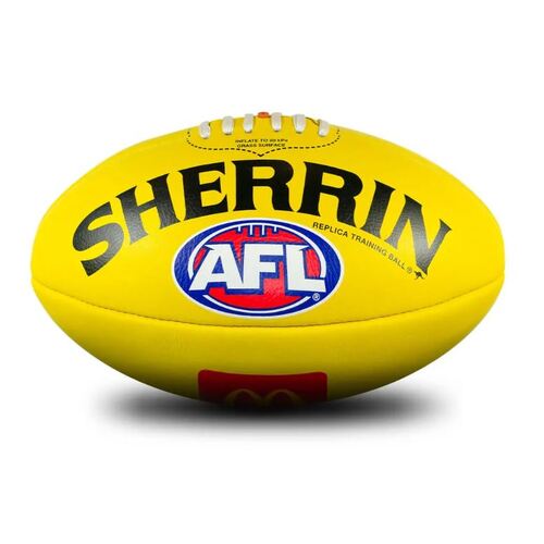 Sherrin Replica AFL Training Ball Yellow