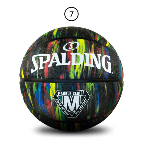 Spalding Marble Series Outdoor Basketball Black [Size : 7]