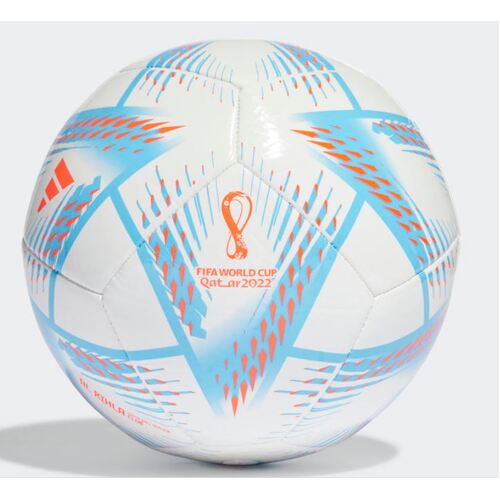 Adidas Al Rihla Club Soccer Ball White/Panton/Solred