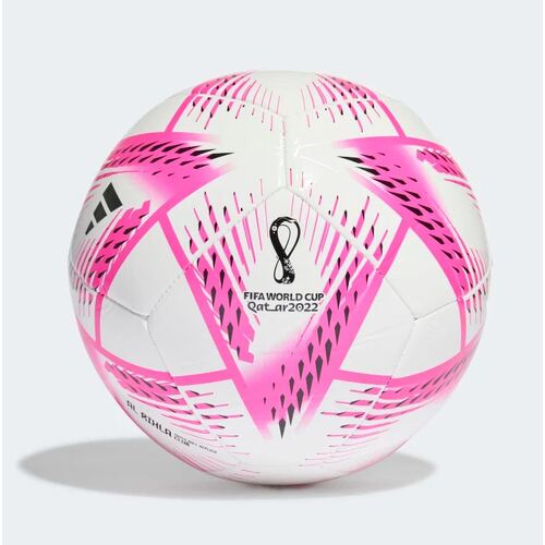 Adidas Al Rihla Club Soccer Ball - White/TeamShockPink/Black