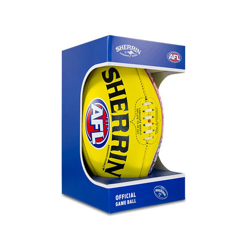 Sherrin Official AFL Game Ball - Yellow