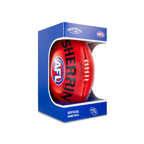 Sherrin Official AFL Game Ball - Red