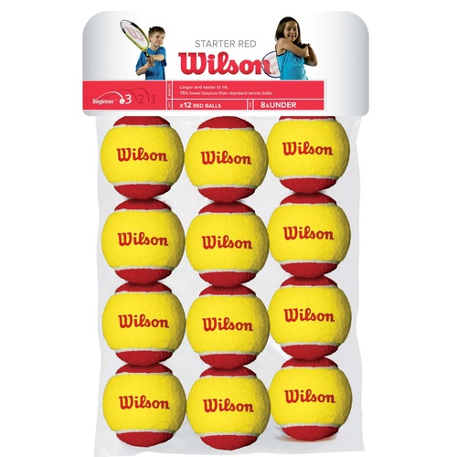 Wilson Starter Red 12 Tennis Ball Pack