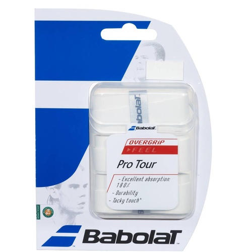 Babolat Pro Tour Tennis Overgrip [Colour: White]