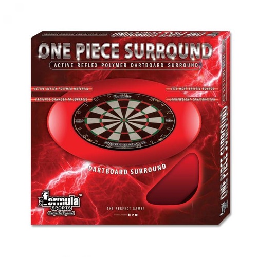 Formula One Piece Dartboard Surround Red