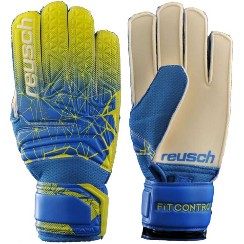 Reusch Fit Control Open Cuff Finger Support Junior Goalie Gloves [Size: 7]