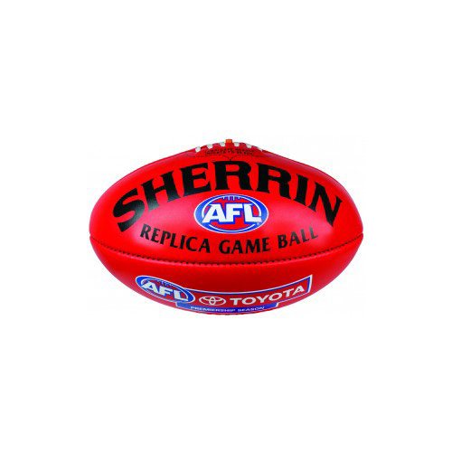 Sherrin Replica Game Ball Aussie Rules Football [Colour: Red]