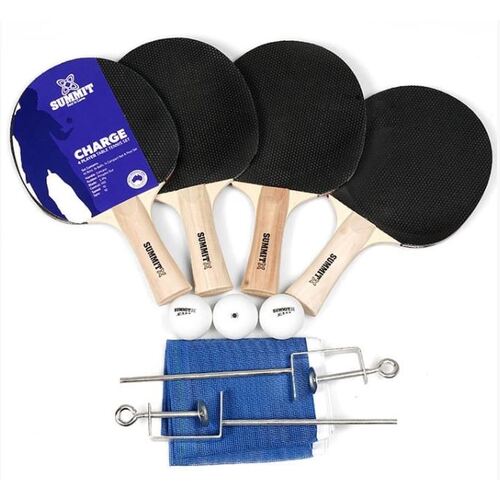 Summit Charge 4 Player Table Tennis Set w Net